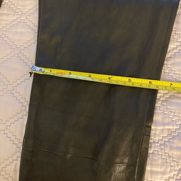 FRAME LEATHER ALI HIGH RISE CIGARETTE PANTS - Picture 10 of 16